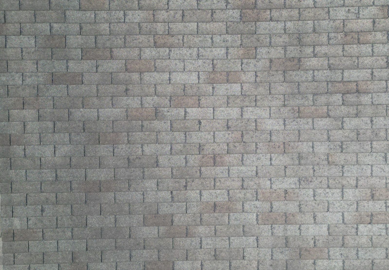 Hail-damaged shingles on a Canton, NC roof